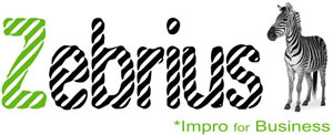 Zebrius  * Impro for Business - Logo